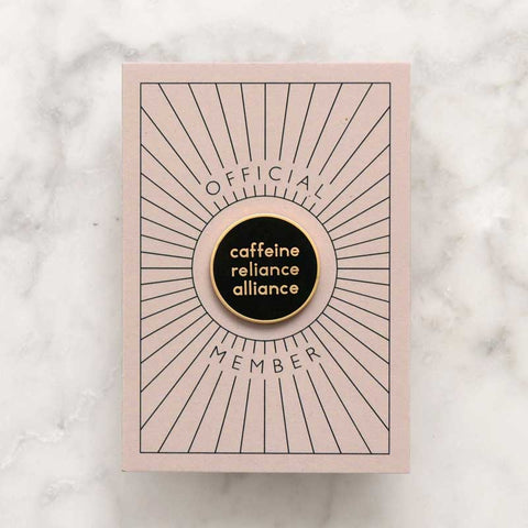 Caffeine Reliance Alliance Pin Alphabet Bags