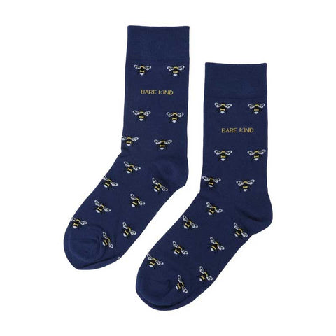 Bare Kind Save the Bee Small Motif Men's Socks Postboxed