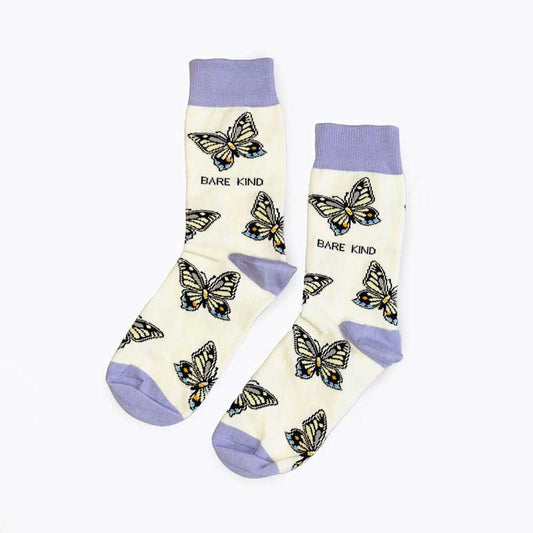 Bare Kind Save the Butterflies Women's Socks Postboxed