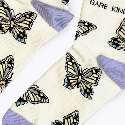 Bare Kind Save the Butterflies Women's Socks Zoomed