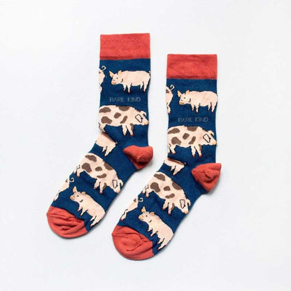 Bare Kind Save the Pigs Men's Socks Postboxed