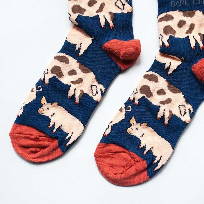 Bare Kind Save the Pigs Men's Socks Sides