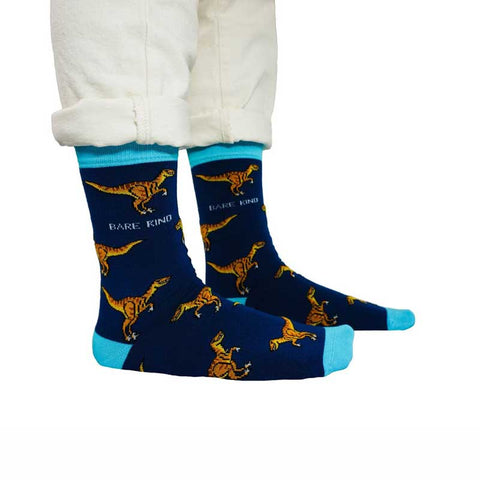 Bare Kind Velociraptor Men's Socks Sides