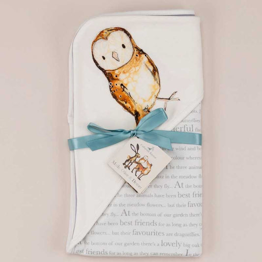 Catherine Rayner Pure Cotton Baby Wrap blankets Owl