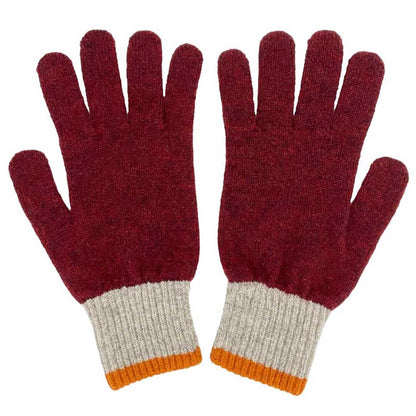 Men's Lambswool Gloves Red