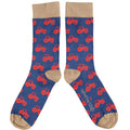 Catherine Tough Men's Organic Tractor Socks (navy) Postboxed