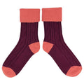 Women's Cashmere Socks red orange