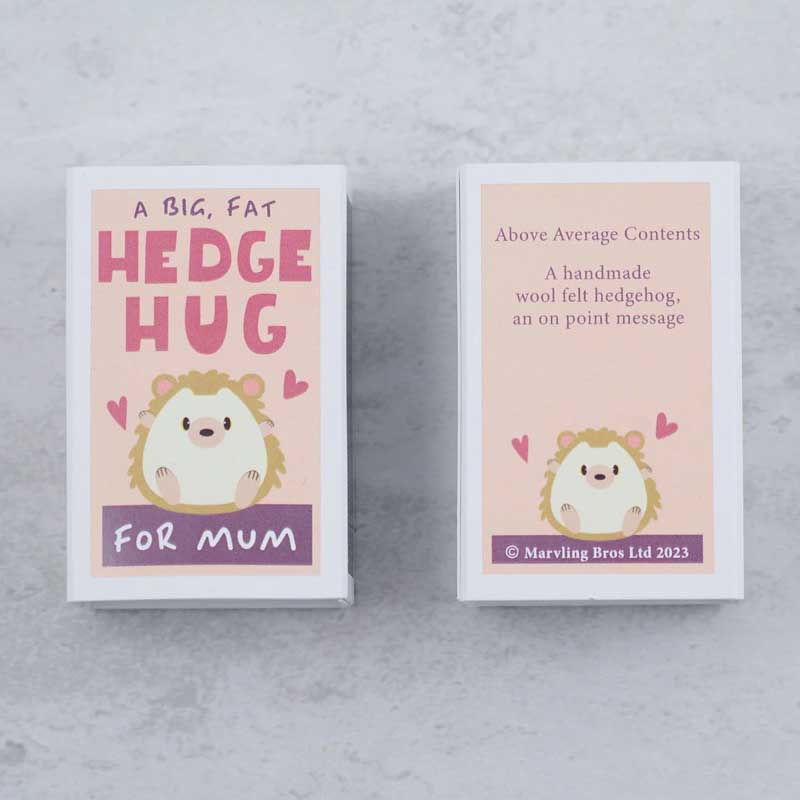 A Big Fat Hedgehug For Mum In A Matchbox packaging