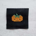 Halloween Pumpkin Mini Cross Stitch Kit Finished