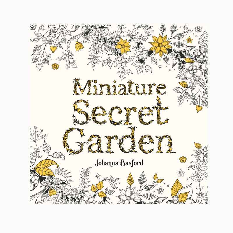 Miniature Secret Garden Colouring Book Front Cover