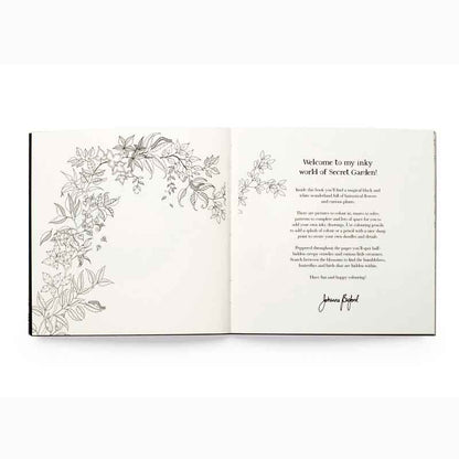 Miniature Secret Garden Colouring Book Inside