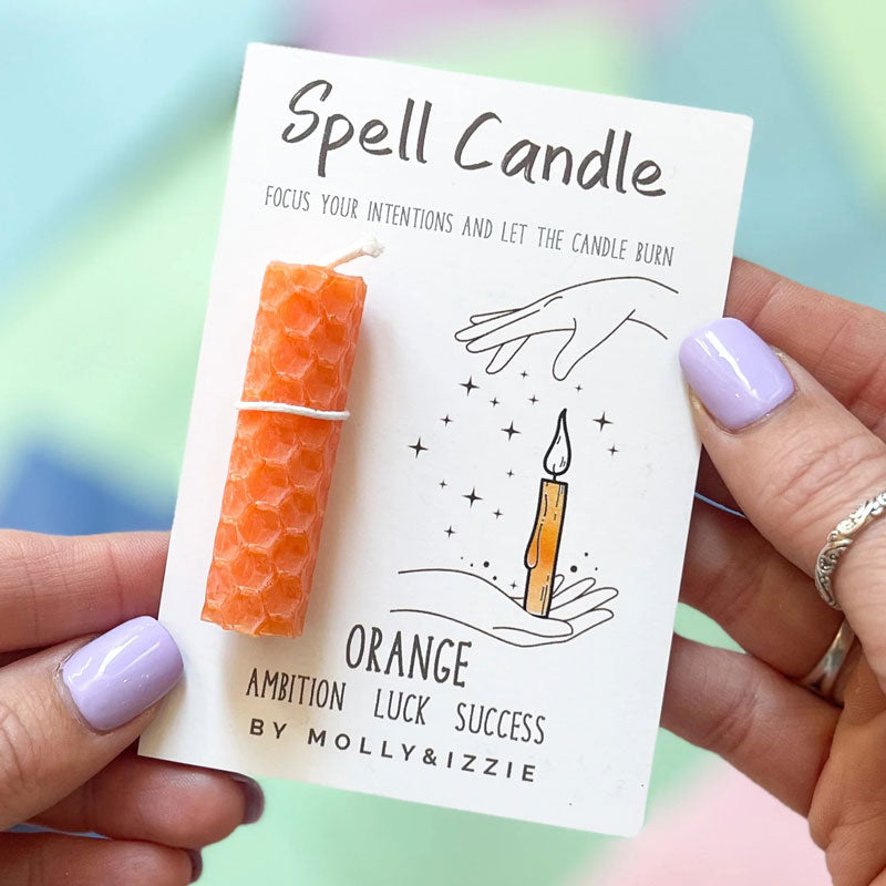 Molly & Izzie Spell Candles Orange