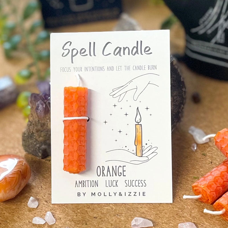 Molly & Izzie Spell Candles Orange