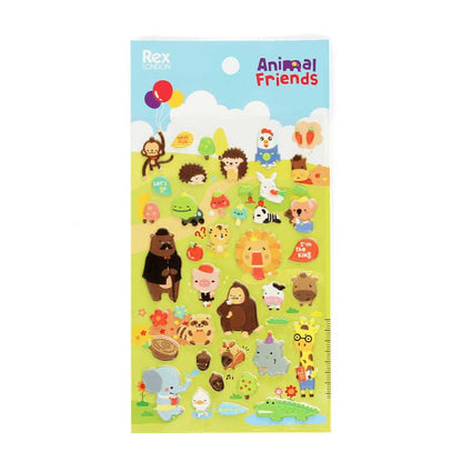 Rex London 3D Puffy Stickers Animals