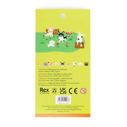 Rex London 3D Puffy Stickers dogs back