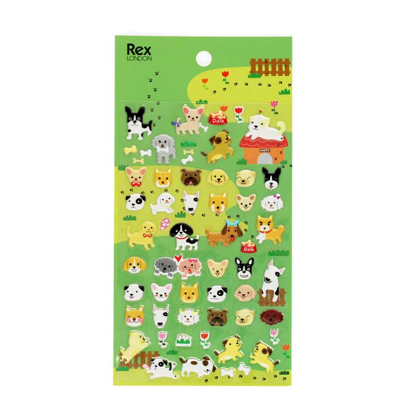 Rex London 3D Puffy Stickers Dogs