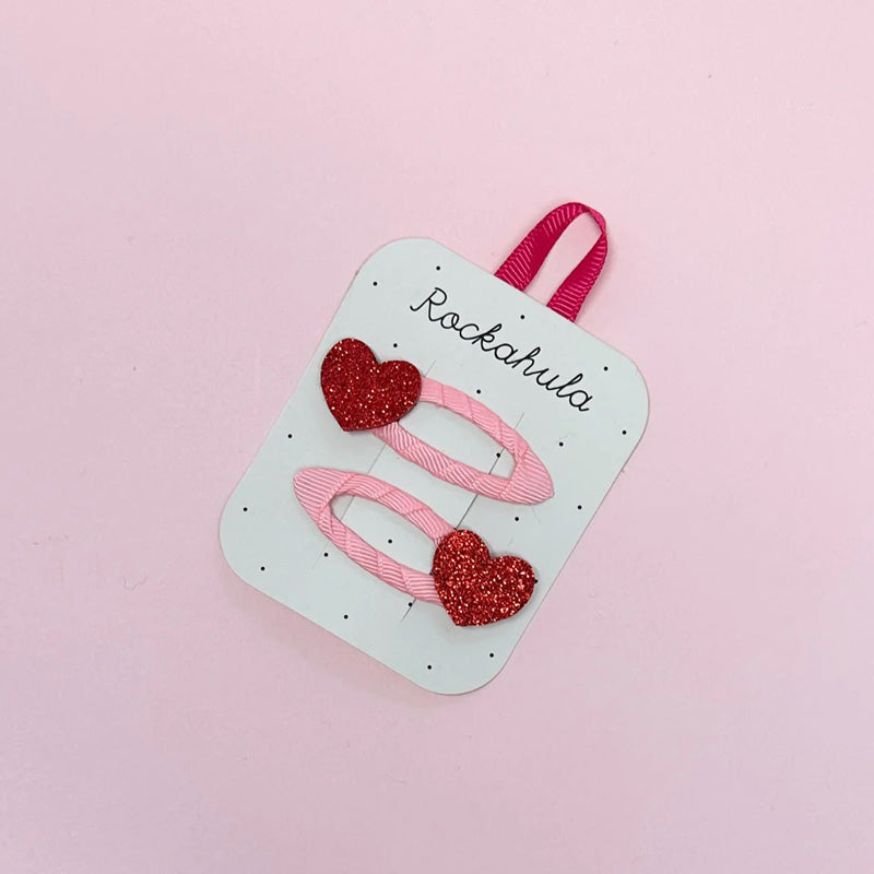 Rockahula Kids Love Heart Glitter Clips