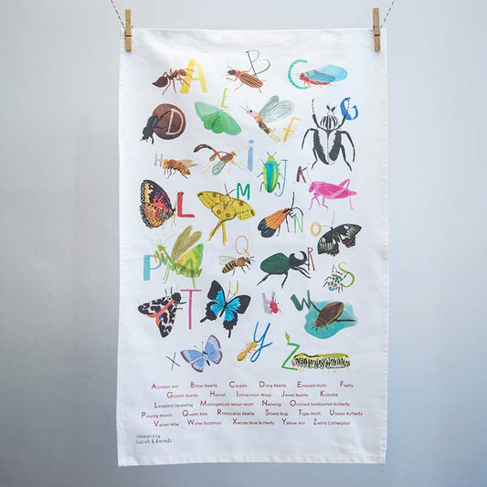 Insect Alphabet Cotton Tea Towel