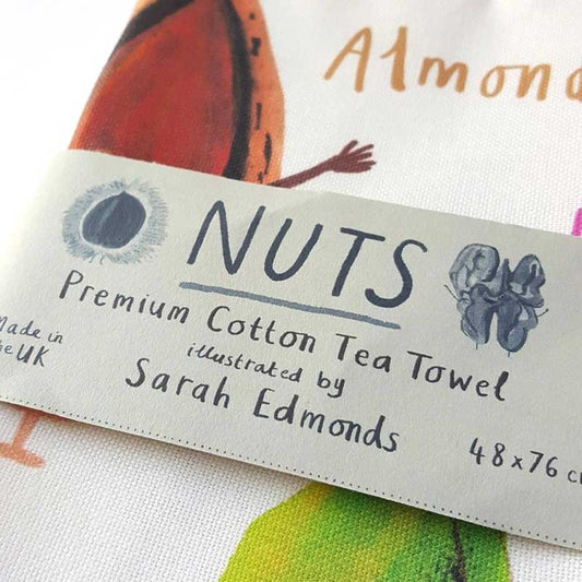 Nuts Cotton Tea Towel