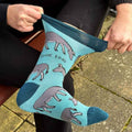 Bare Kind Save the Donkeys Men's Socks Stretched