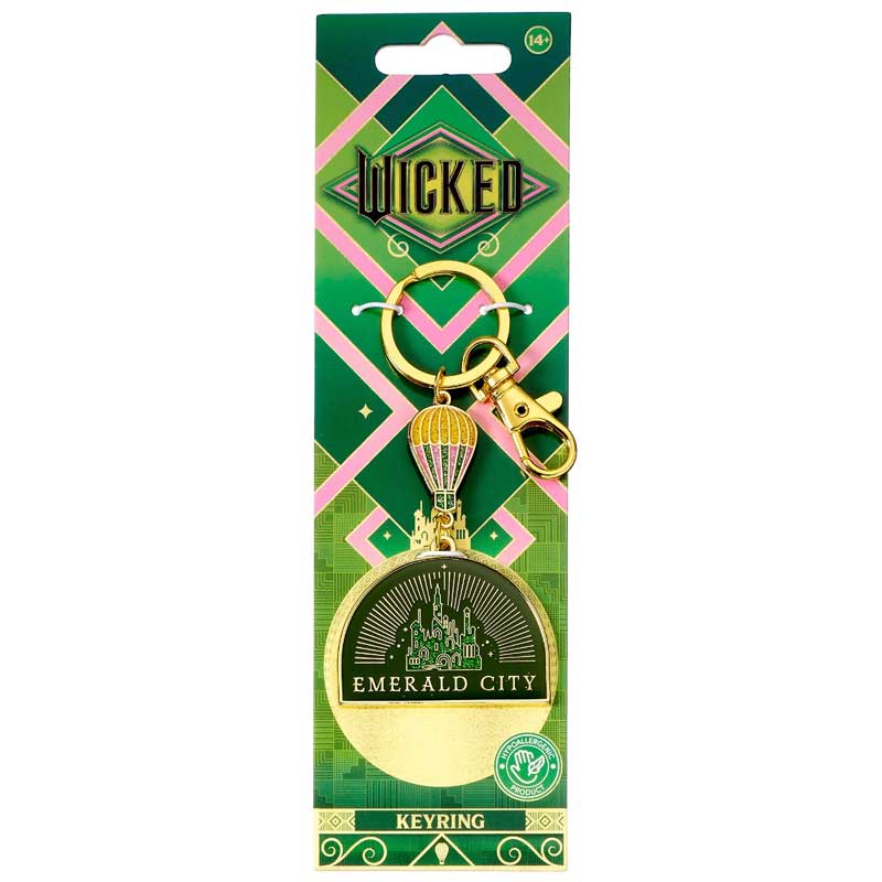 Wicked Emerald City Hot Air Balloon Keyring