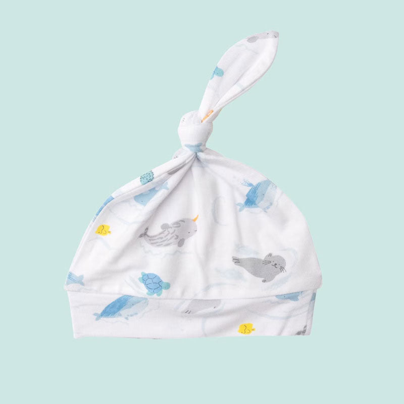 Angel Dear Big Splash Knotted Hat (0-3m) Lifestyle