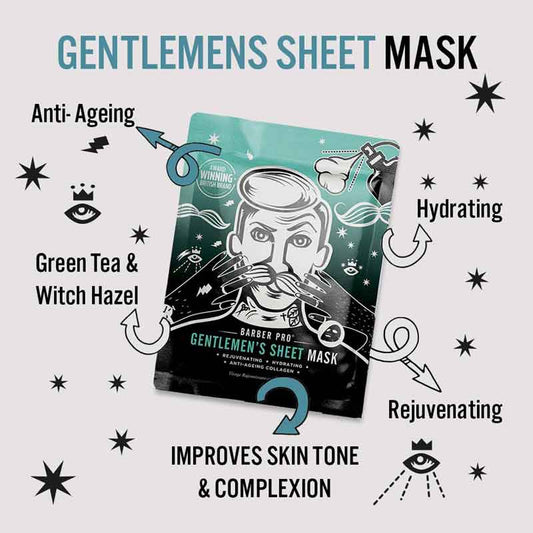 Barber Pro Gentlemen's Sheet Mask Front