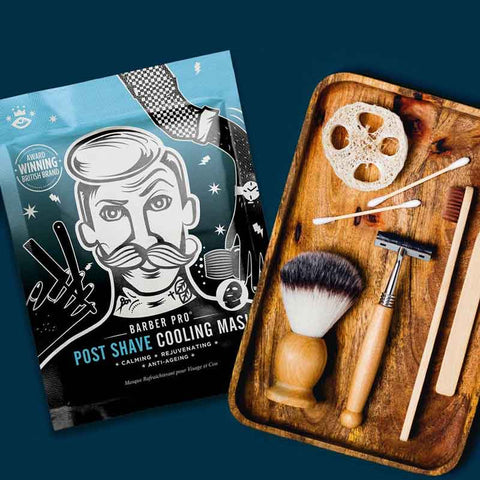 Barber Pro Post Shave Cooling Mask Lifestyle 