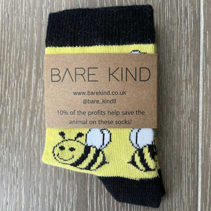 Bare Kind Save the Bees Kids' Socks Packaged