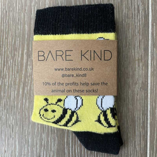 Bare Kind Save the Bees Kids' Socks Cut Out