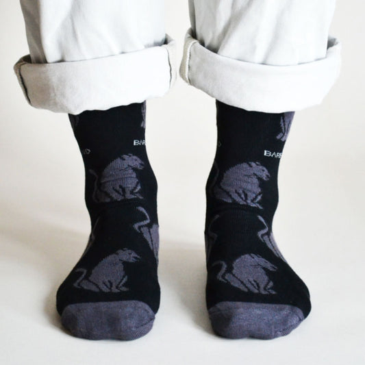 Bare Kind Save the Black Panther Men's Socks Cut Out