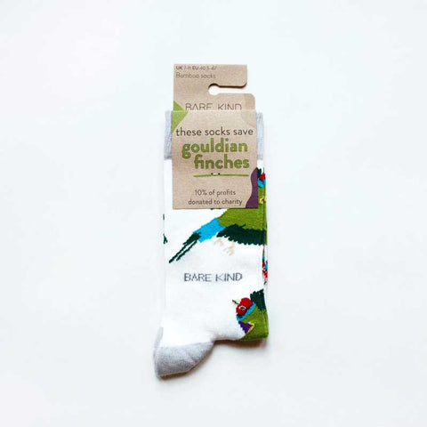 Bare Kind Save the Finches Men's Socks Packaged