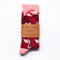 Bare Kind Save the Flamingos Women's Socks Packaged Back