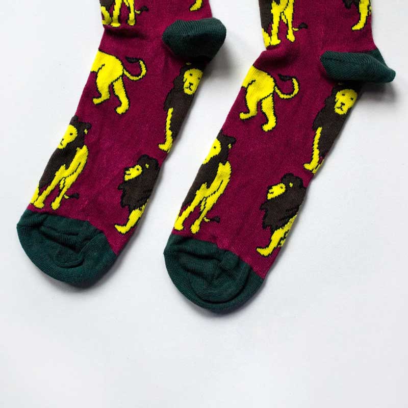 Bare Kind Save the Lions Men's Socks Zoomed