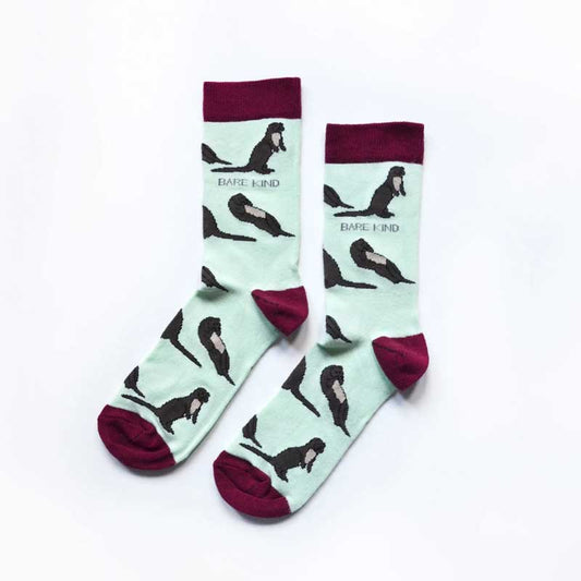 Bare Kind Save the Otters Women's Socks Cut Out