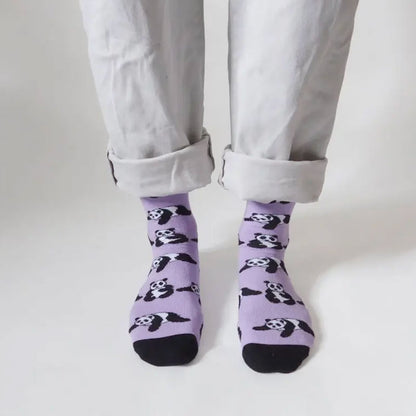 Bare Kind Save the Pandas Women's Socks On Feet