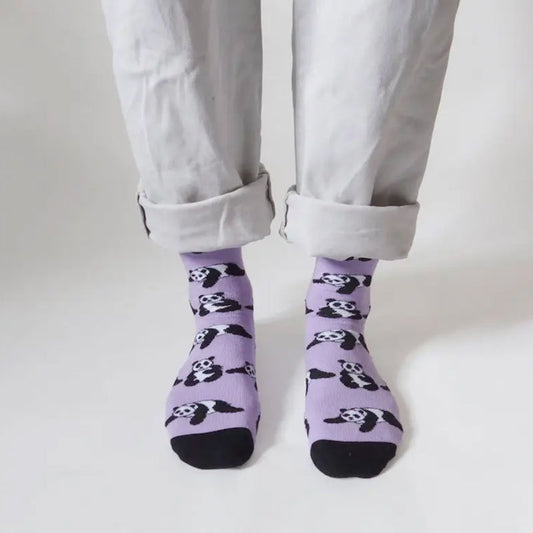 Bare Kind Save the Pandas Women's Socks Cut Out