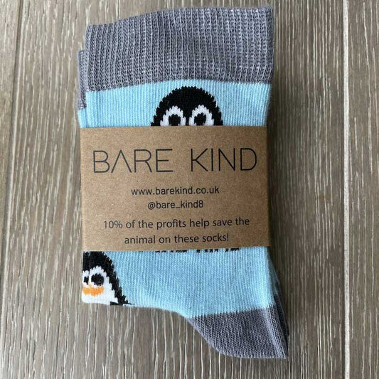 Bare Kind Save the Penguins Kids' Socks Cut Out