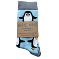 Bare Kind Save the Penguins Men's Socks packaged