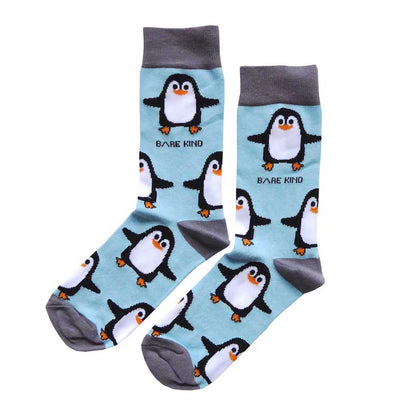 Bare Kind Save the Penguins Men's Socks Cut Out