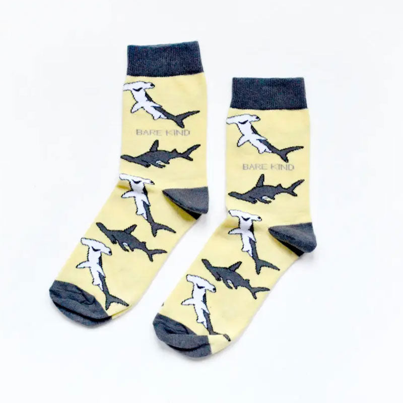 Bare Kind Save the Sharks Men's Socks Cut Out