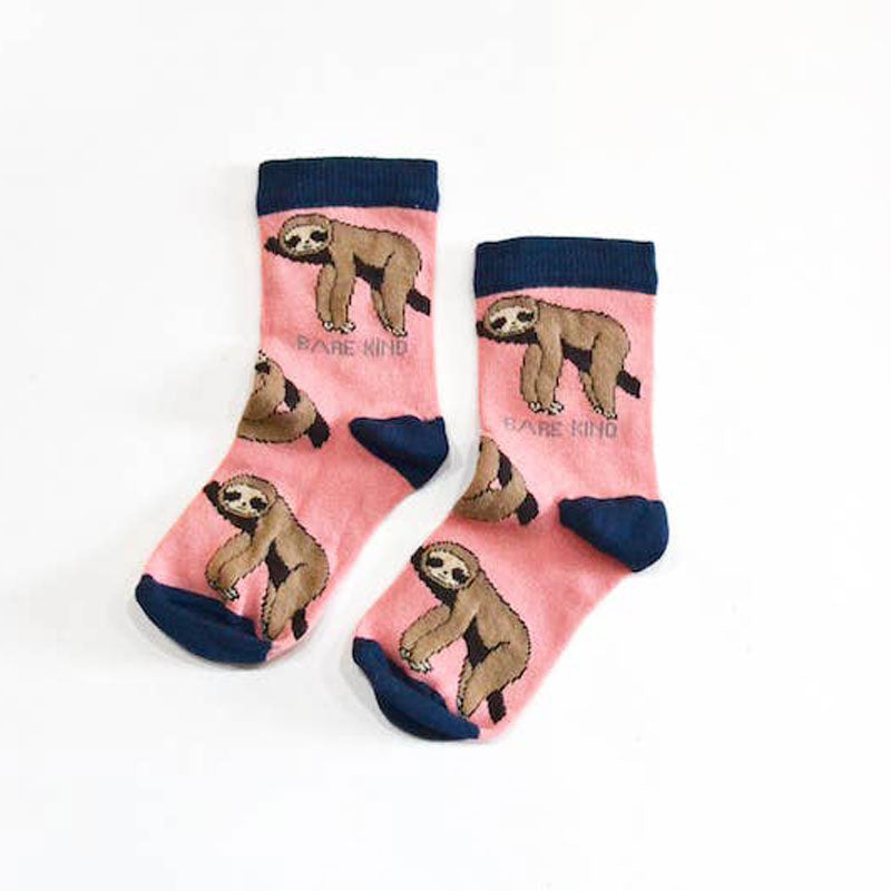 Bare Kind Save the Sloths Kids' Socks Cut Out