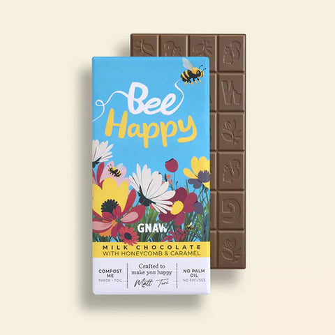 Gnaw Bee Happy Milk Chocolate Bar