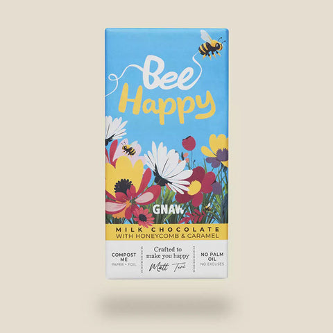 Gnaw Bee Happy Milk Chocolate Bar