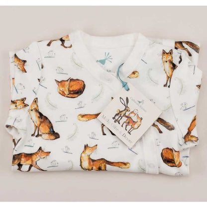 Catherine Rayner Dexter Fox Babygrow folded