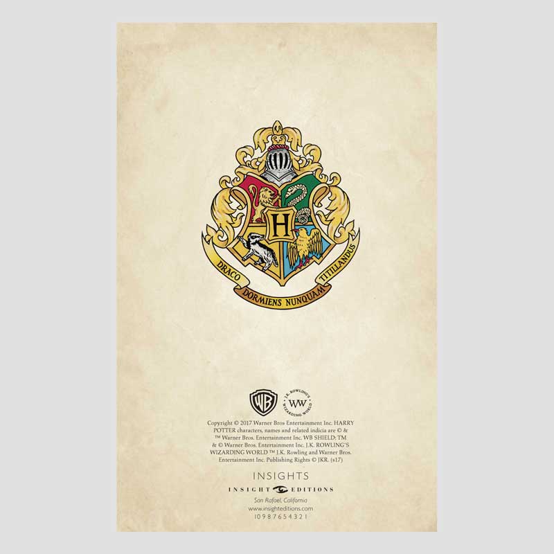 Hogwarts Pocket Journal Back