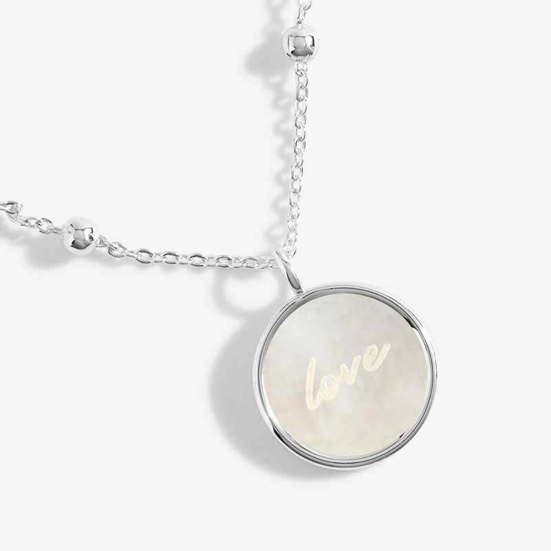 Joma Jewellery Happy Birthday Silver Necklace Zoomed