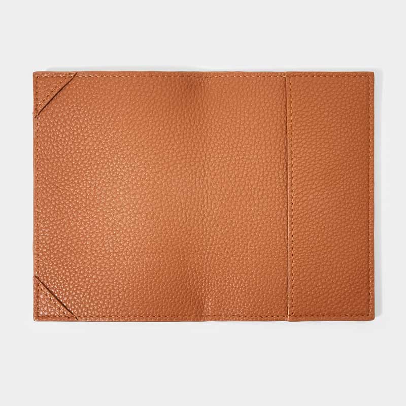 Katie Loxton Passport Cover cognac open