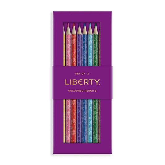 Capel 10 Coloured Pencils Postboxed Liberty London