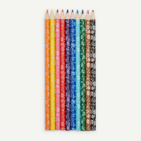 Capel 10 Coloured Pencils Postboxed Liberty London